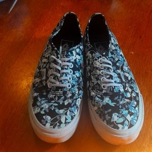 VAN'S Ladies floral Vans only used twice.